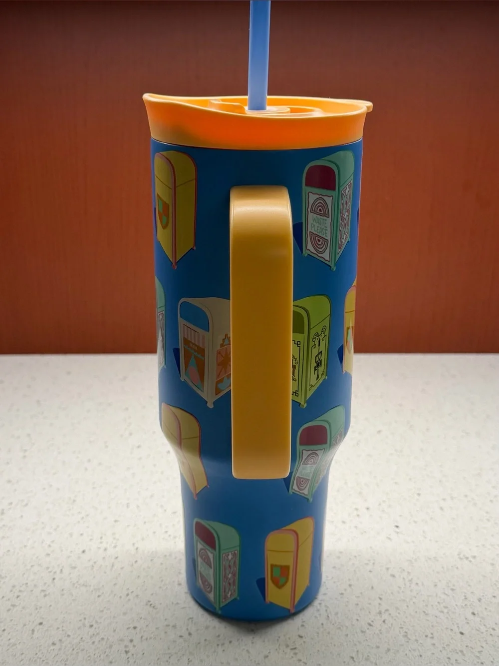 NEW DISNEY PARKS TRASH CANS GIANT 40oz STAINLESS STEEL TUMBLER